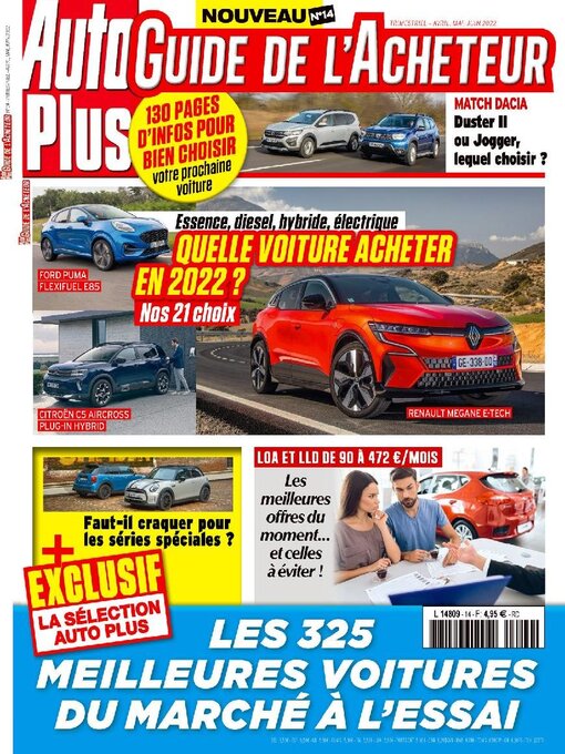 Title details for AUTO PLUS GUIDE DE L'ACHETEUR by Editions Mondadori Axel Springer (EMAS) - Available